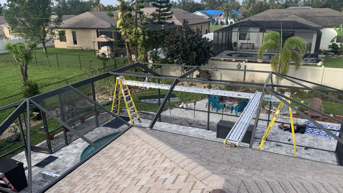 pool enclosure repair